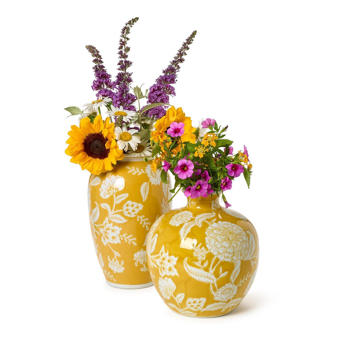 Yellow Floral Vase