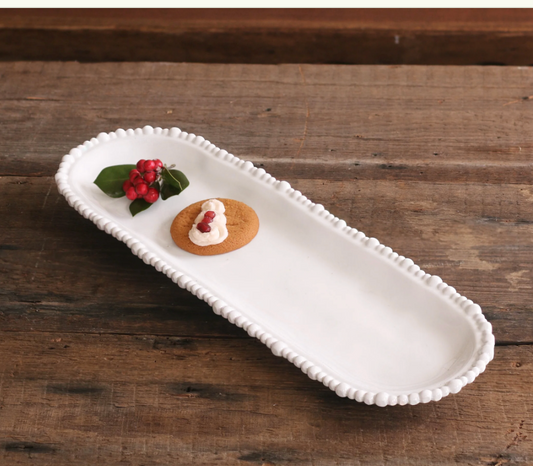 VIDA Alegria baguette platter-White : Medium