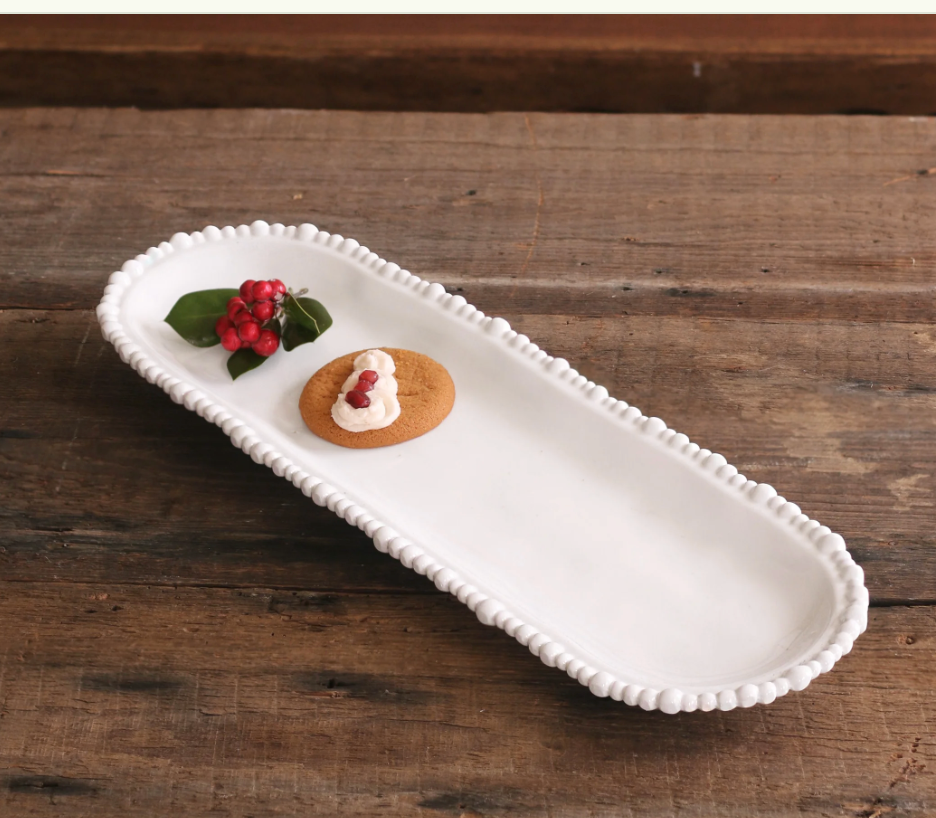 VIDA Alegria baguette platter-White : Medium