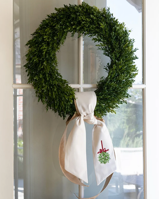 Mistletoe Wreath Sash-Long
