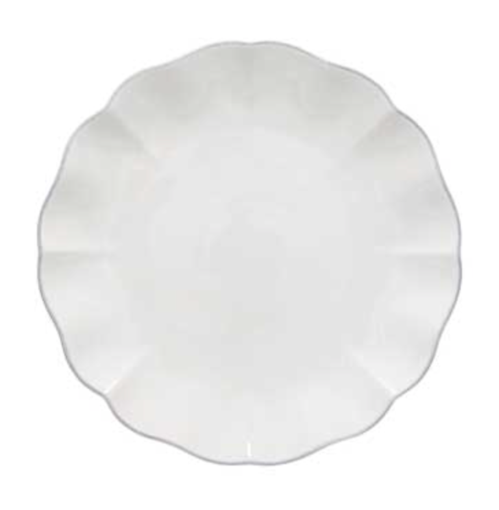 Rosa Salad Plate - White
