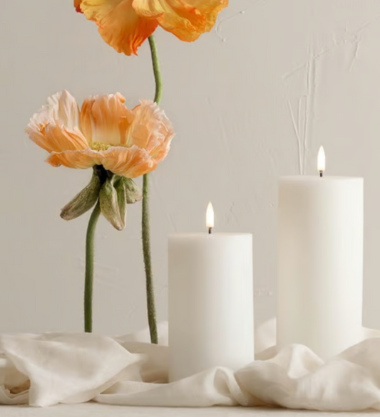 LED pillar candle white 3x6
