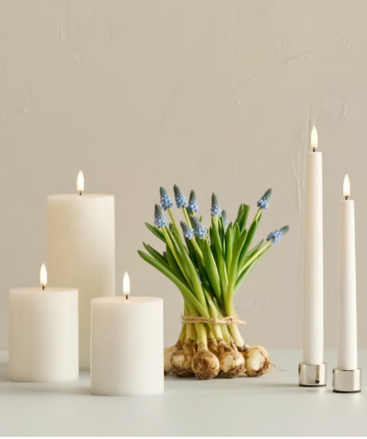 LED pillar candle white 3x8