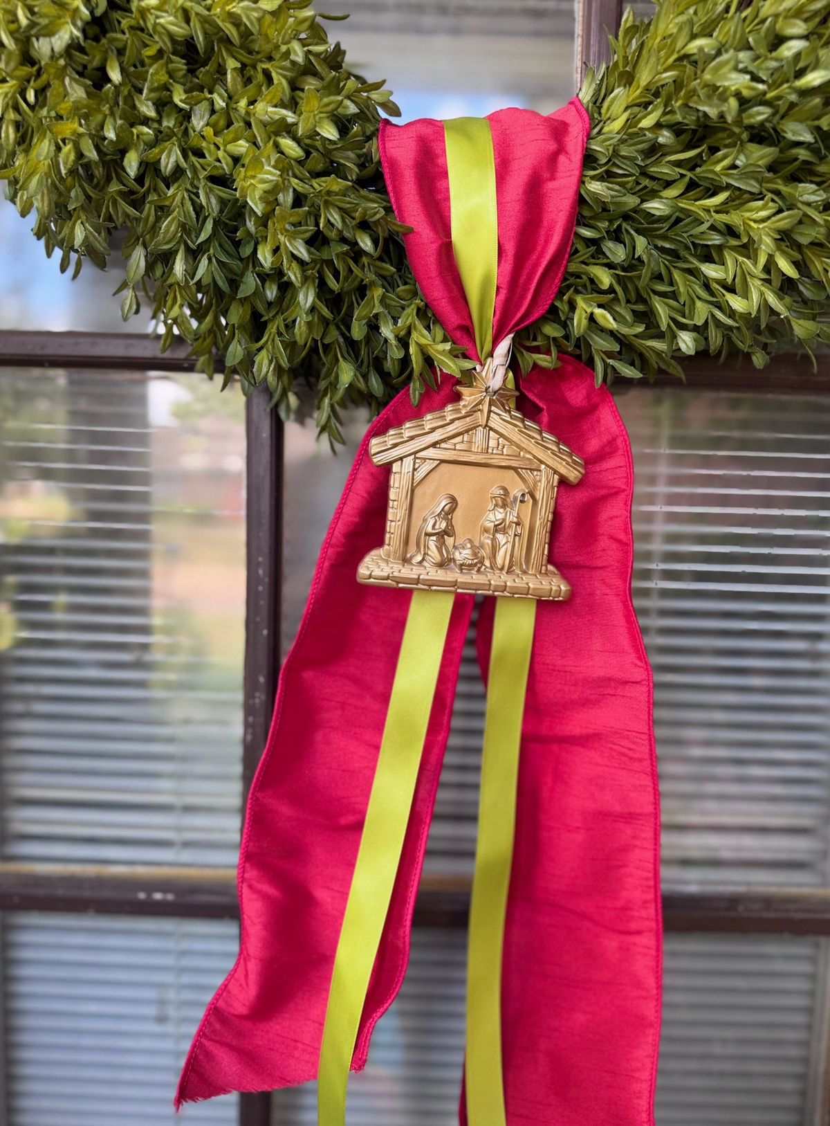 Nativity Wreath Ornament