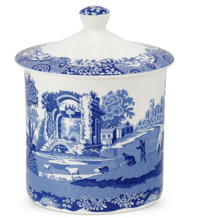 Blue Italian Storage Jar