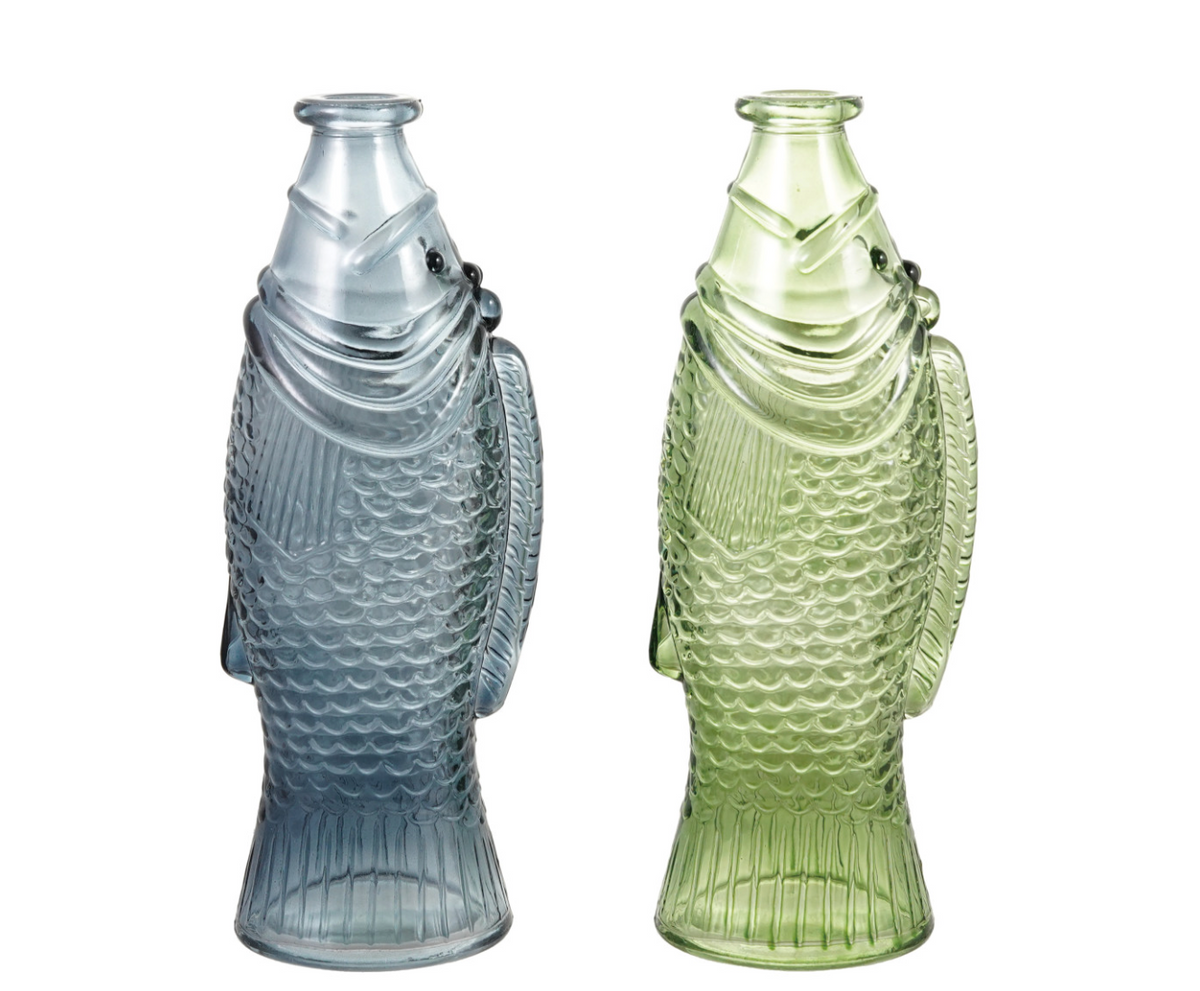 Glass Fish Shaped Bottle-8oz