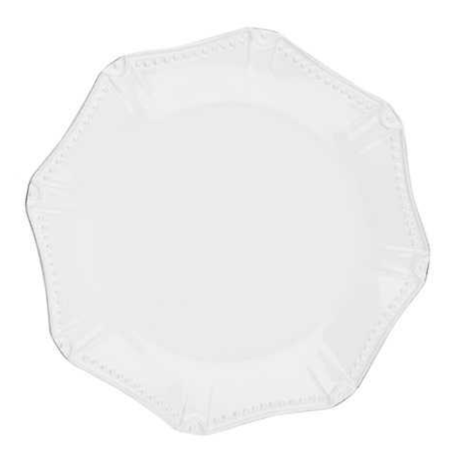 Isabella Pure White Dinner Octagonal Plate