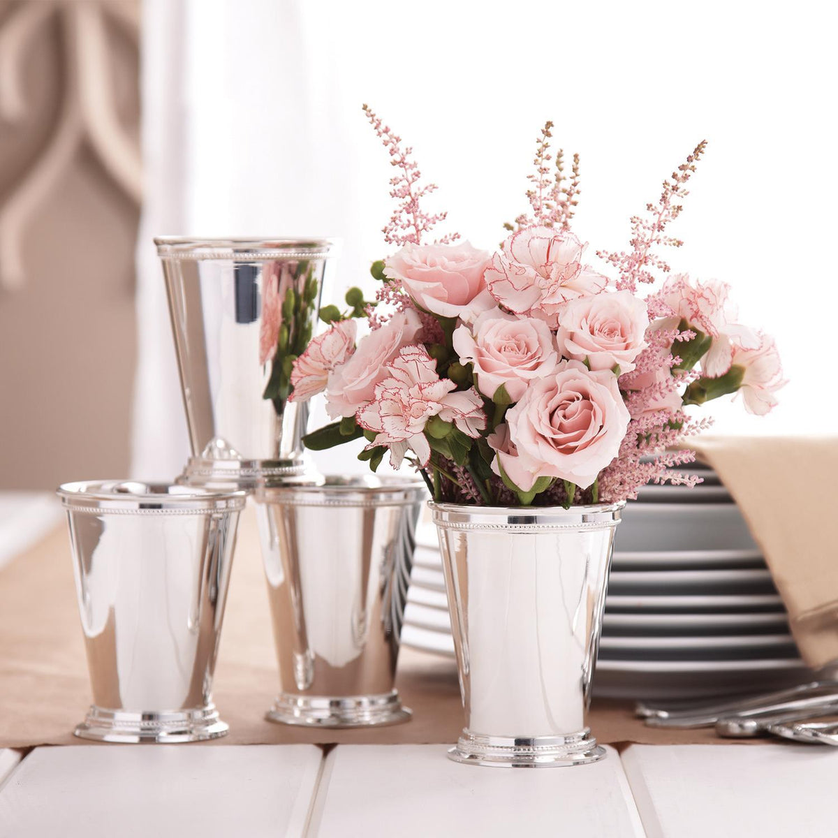 S/4 Mint Julep Cup/Vase in Gift Box