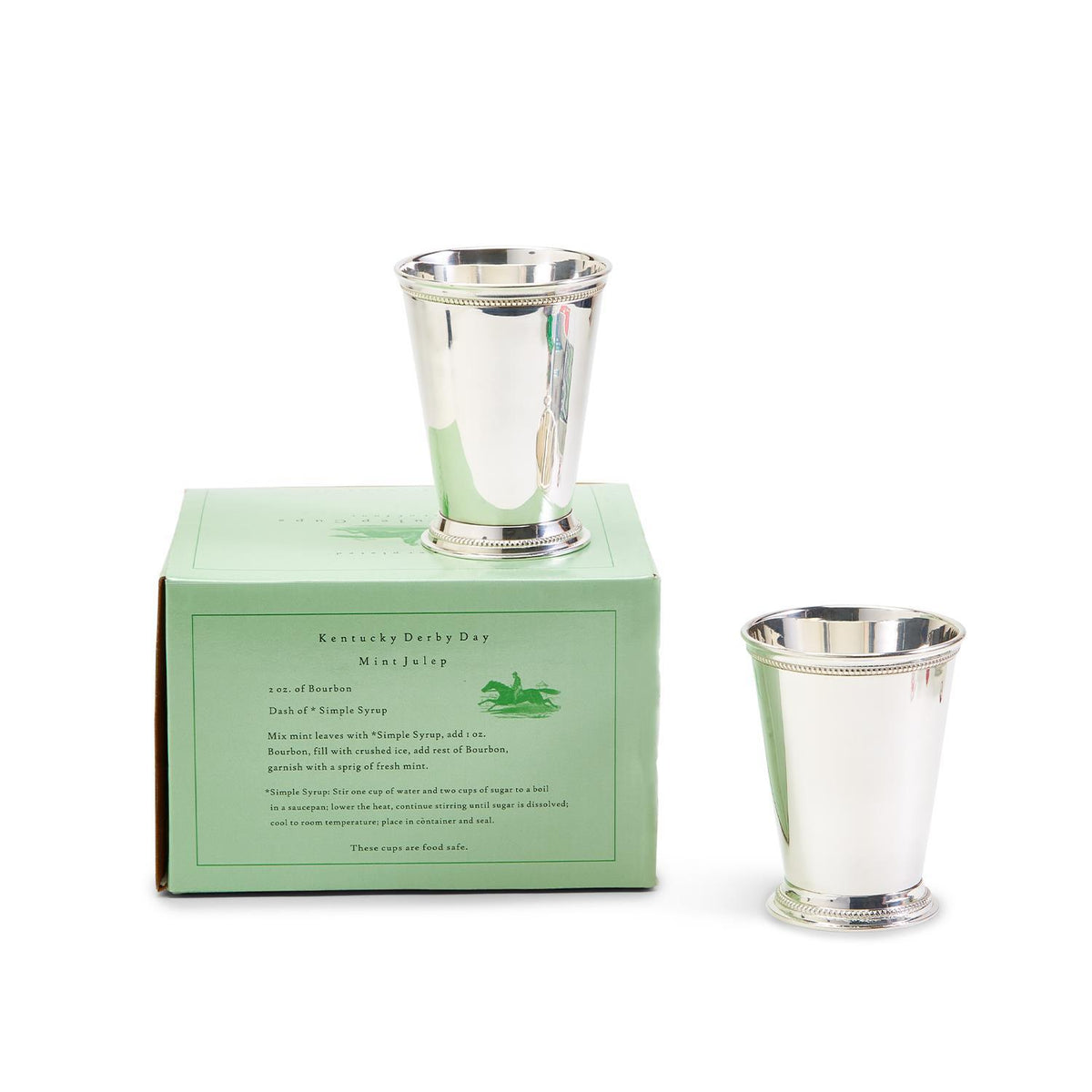 S/4 Mint Julep Cup/Vase in Gift Box