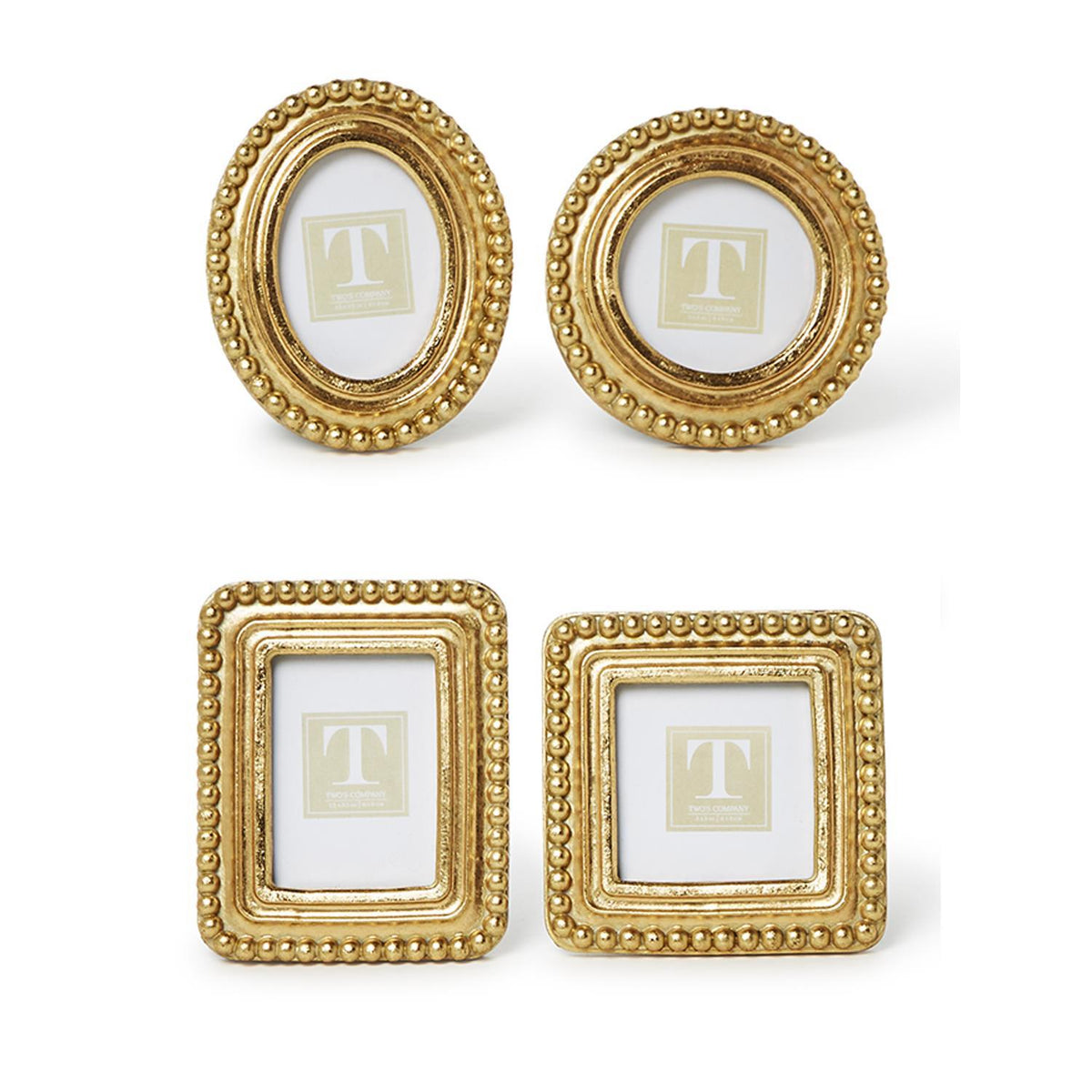 Beaded Texture Gold Frame