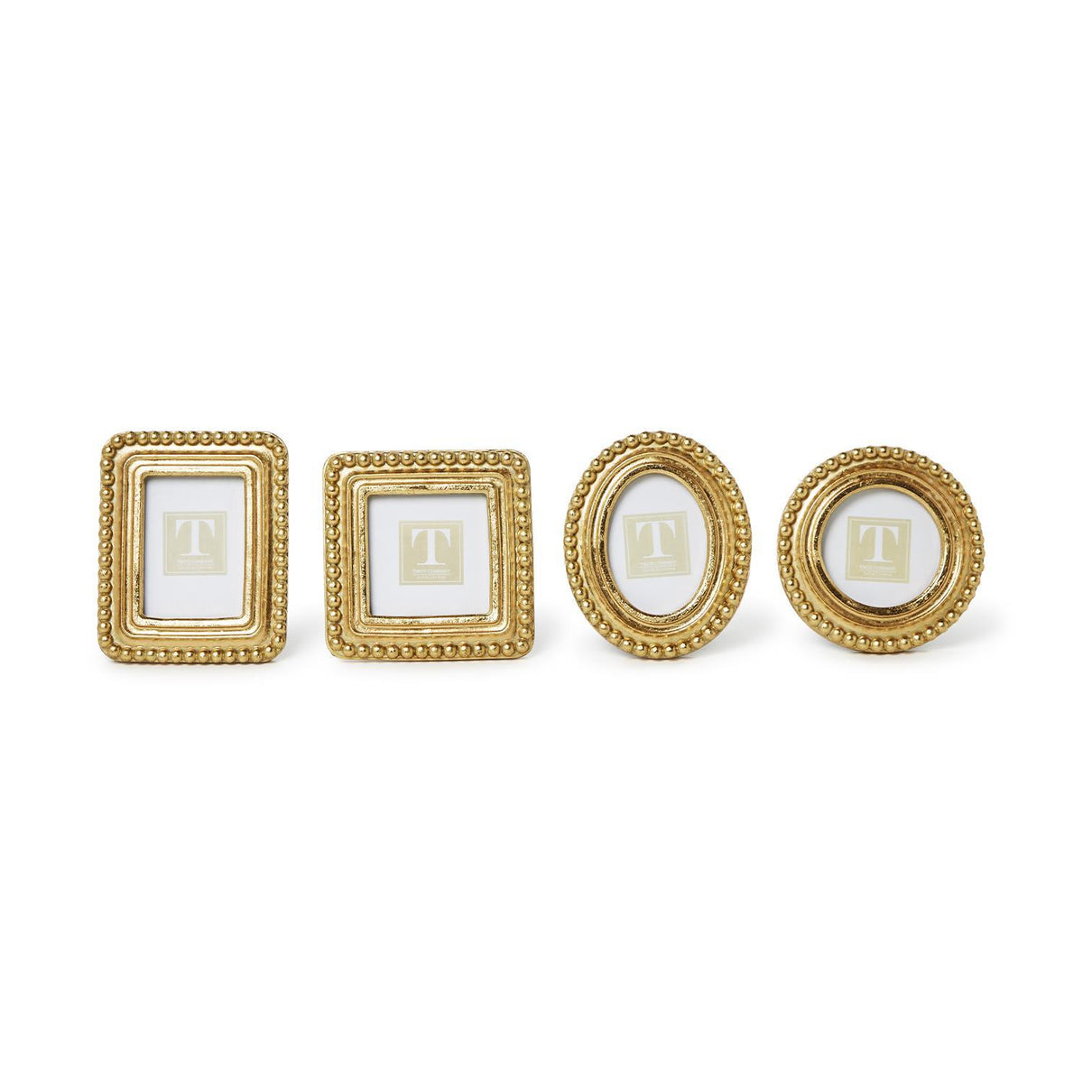 Beaded Texture Gold Frame