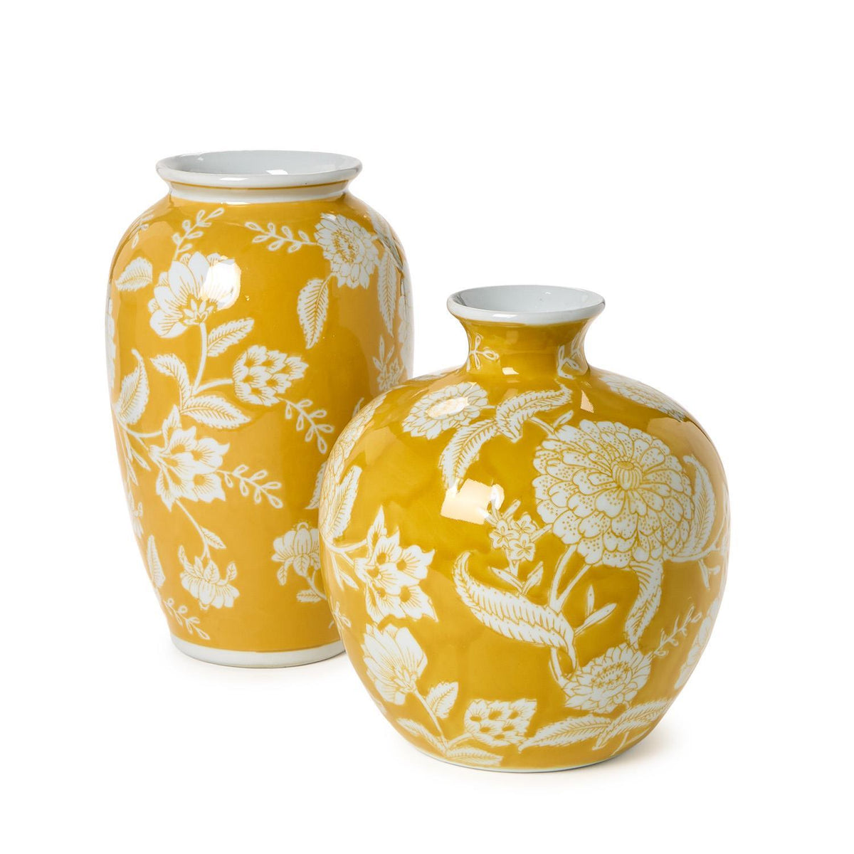 Yellow Floral Vase