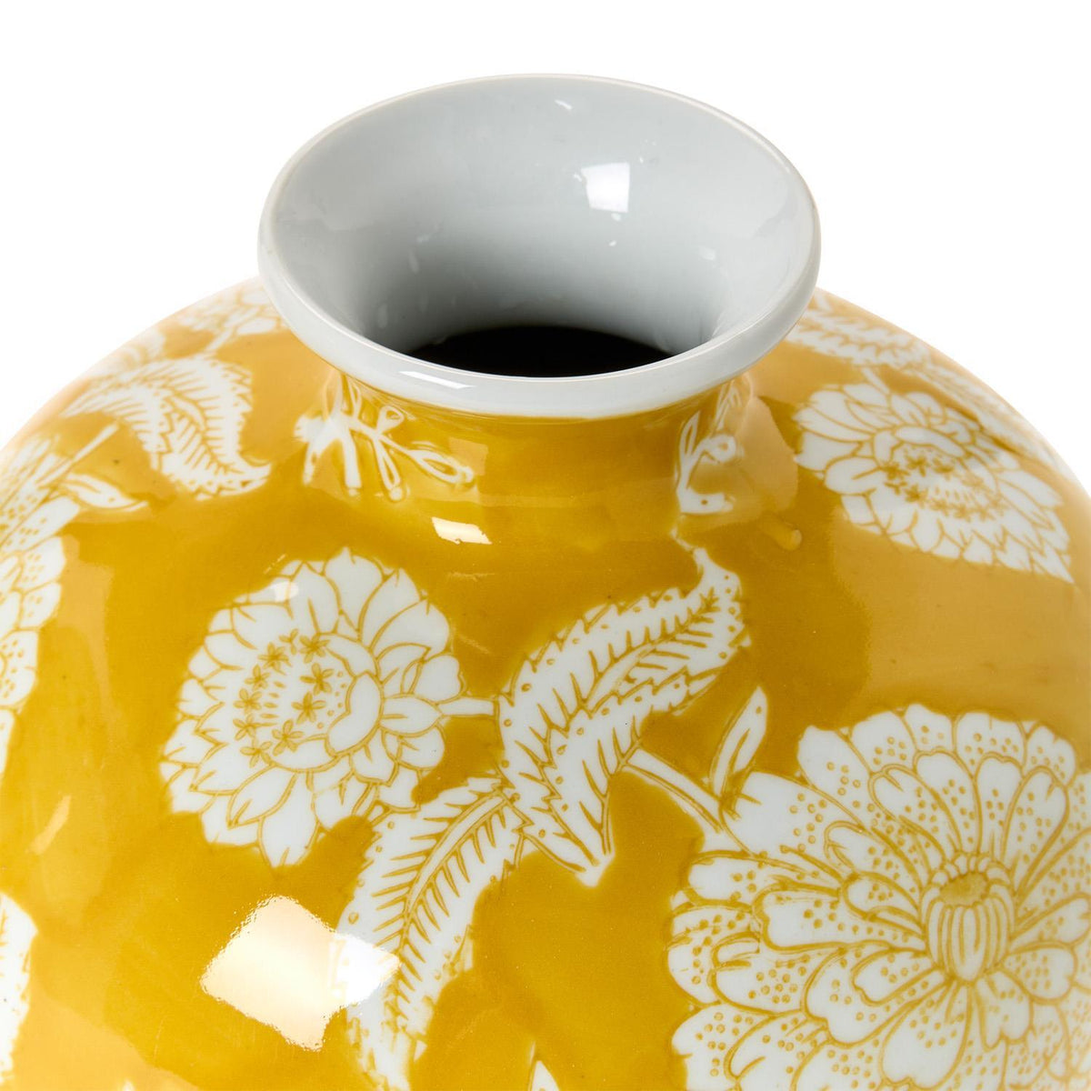 Yellow Floral Vase
