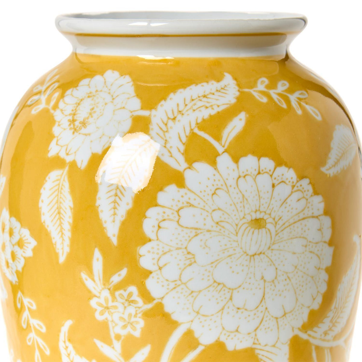 Yellow Floral Vase