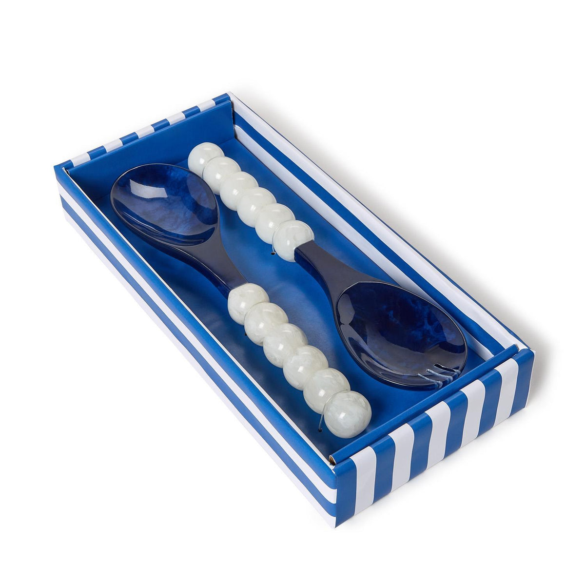 Blue and White Salad Serving Set in Gift Box