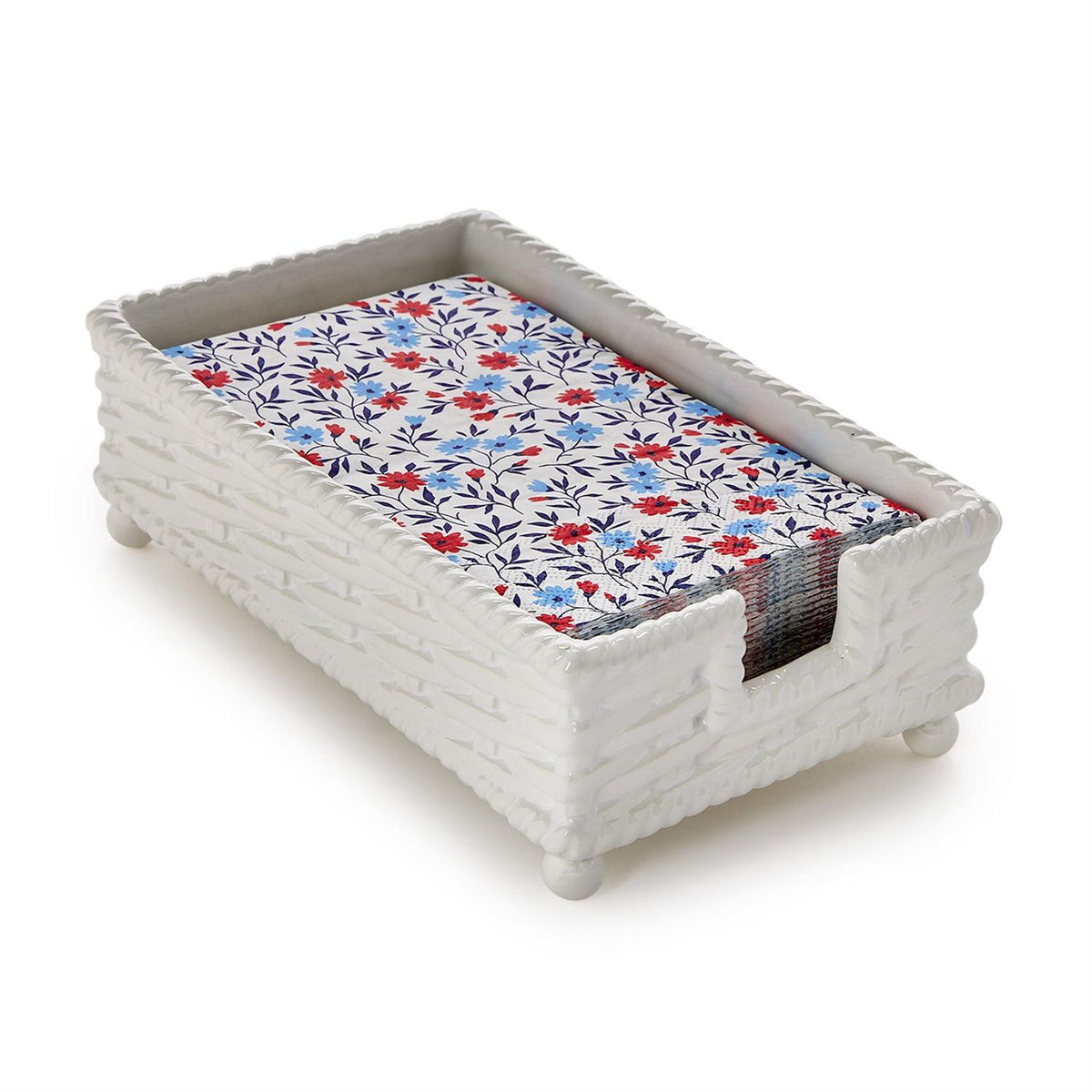 Basketweave Guest Towel Holder