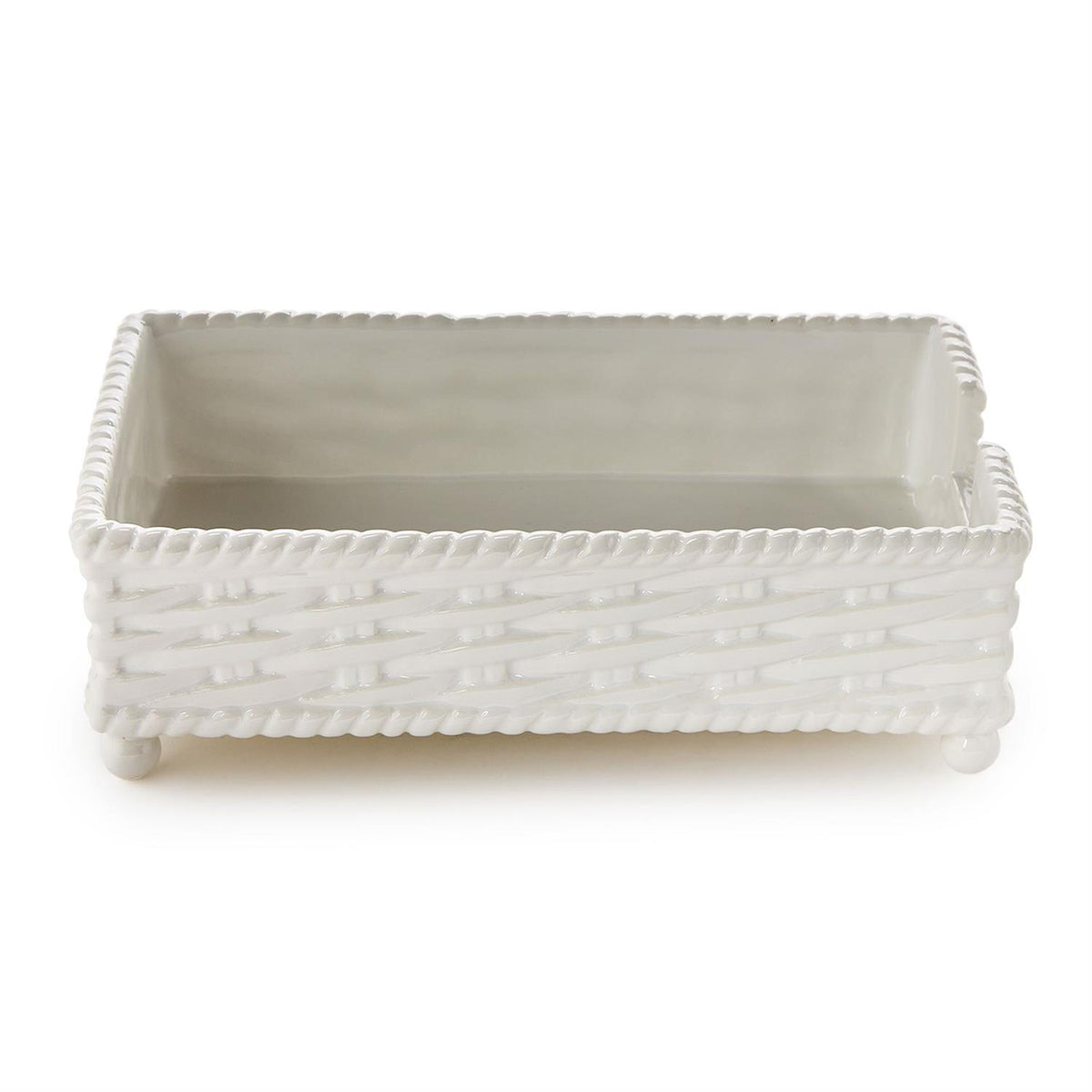 Basketweave Guest Towel Holder