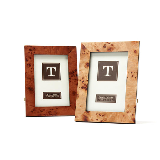 Burled Wood 4" x 6" Frame