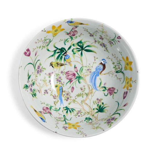 Bird & Blossom Chinoiserie Decorative Bowl