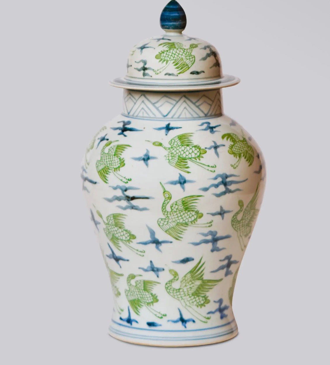 Flying Crane Ginger Jar