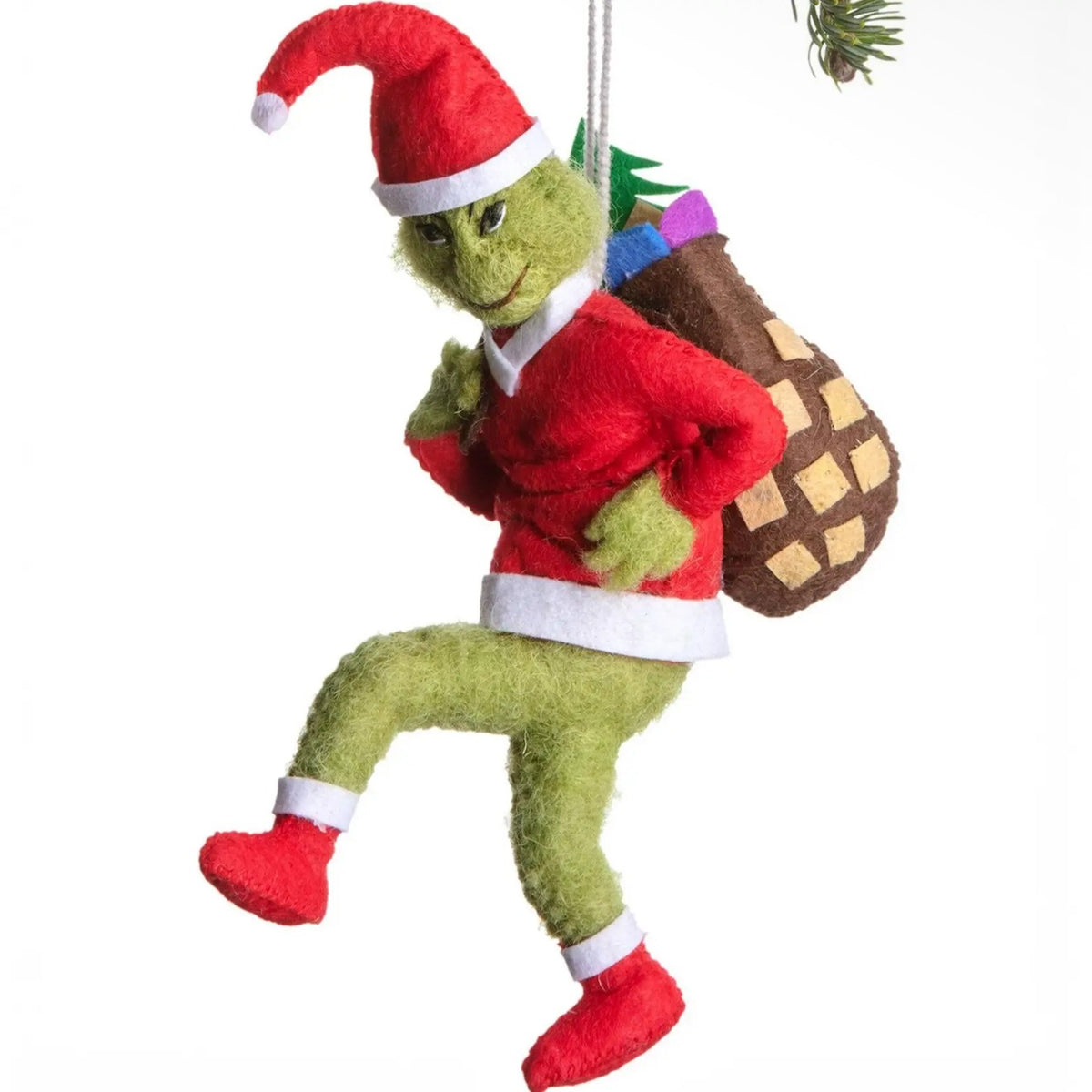 Santa Grinch Ornament