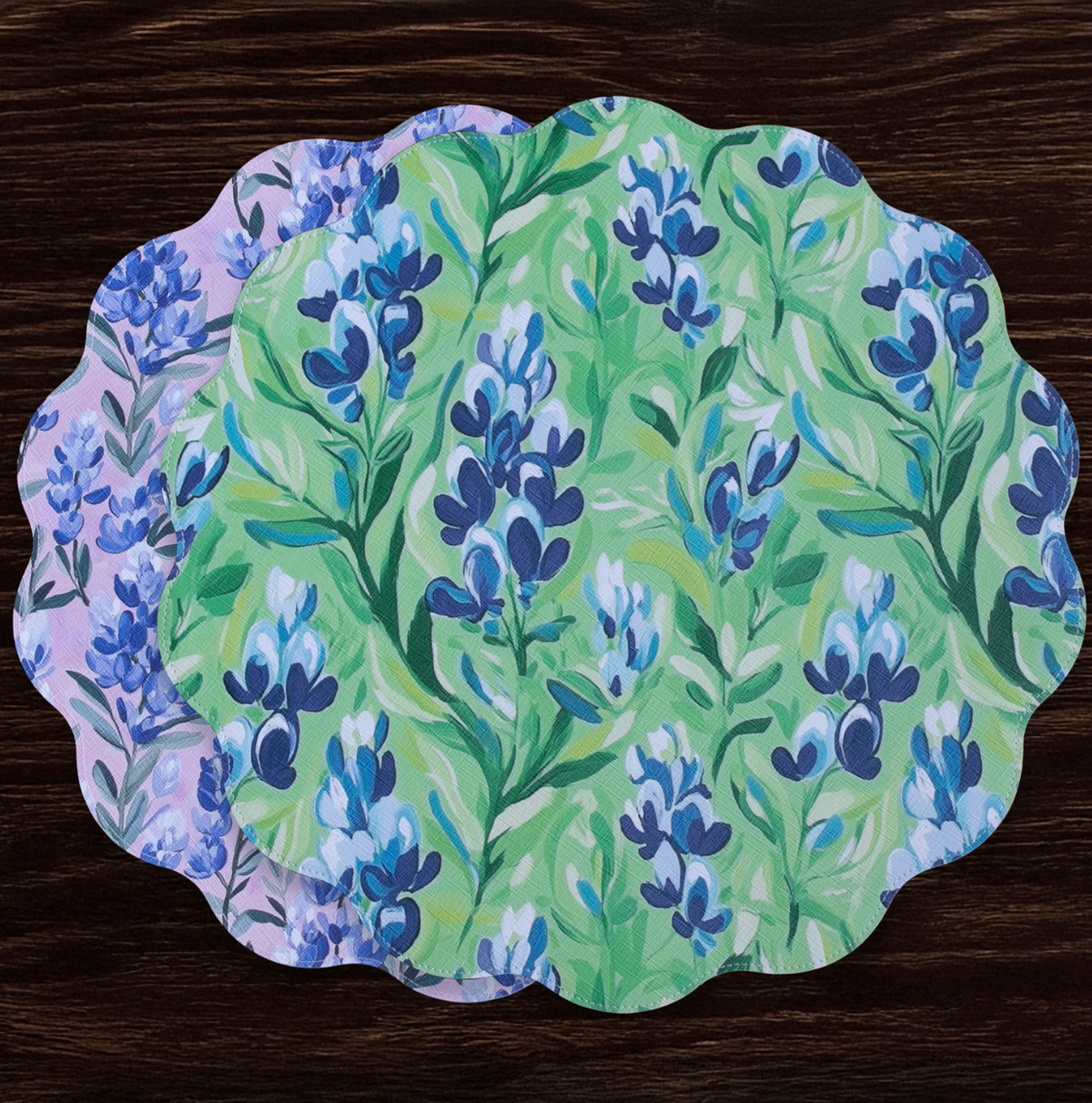 Vida Bluebells Rd Placemats s/4