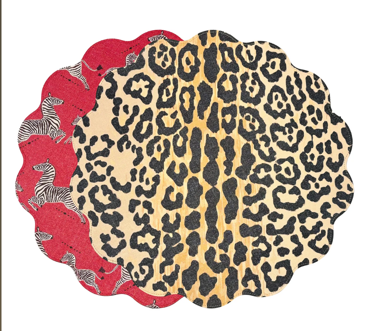 Vida Cheetah Round Placemats s/4