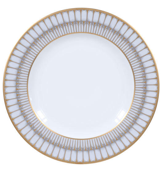 Arcades Grey/Gold Dinner Plate