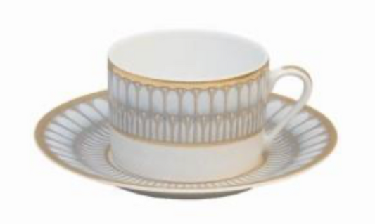 Arcades Grey/Gold Tea Cup