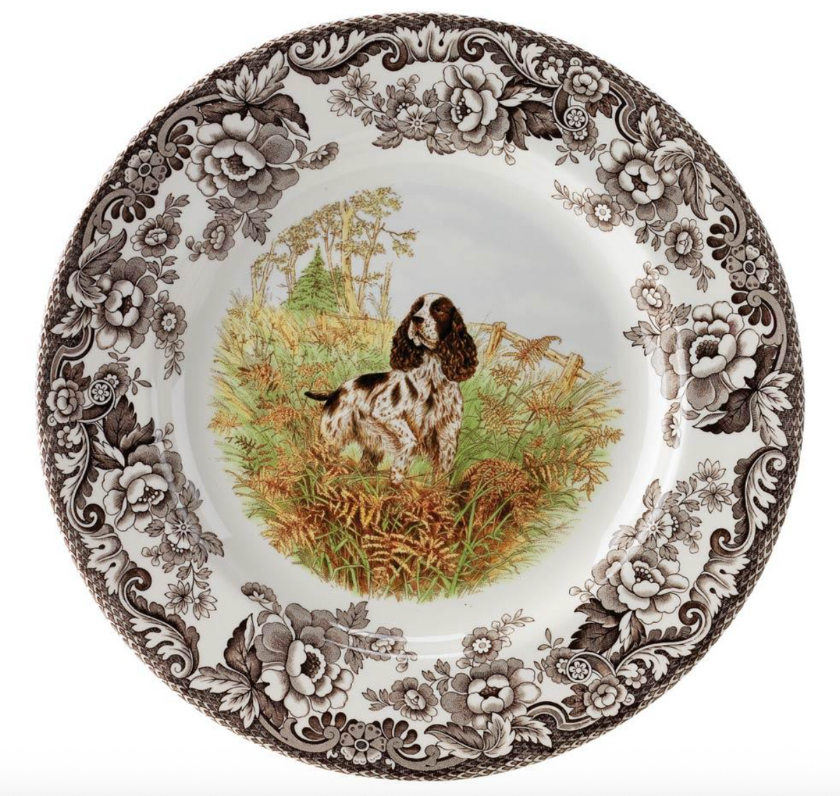 Woodland Spaniel Dinner Plate