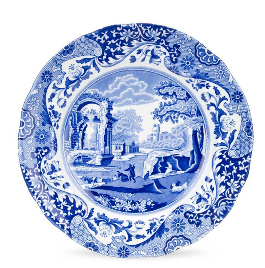 Blue Italian Luncheon Plate 9"
