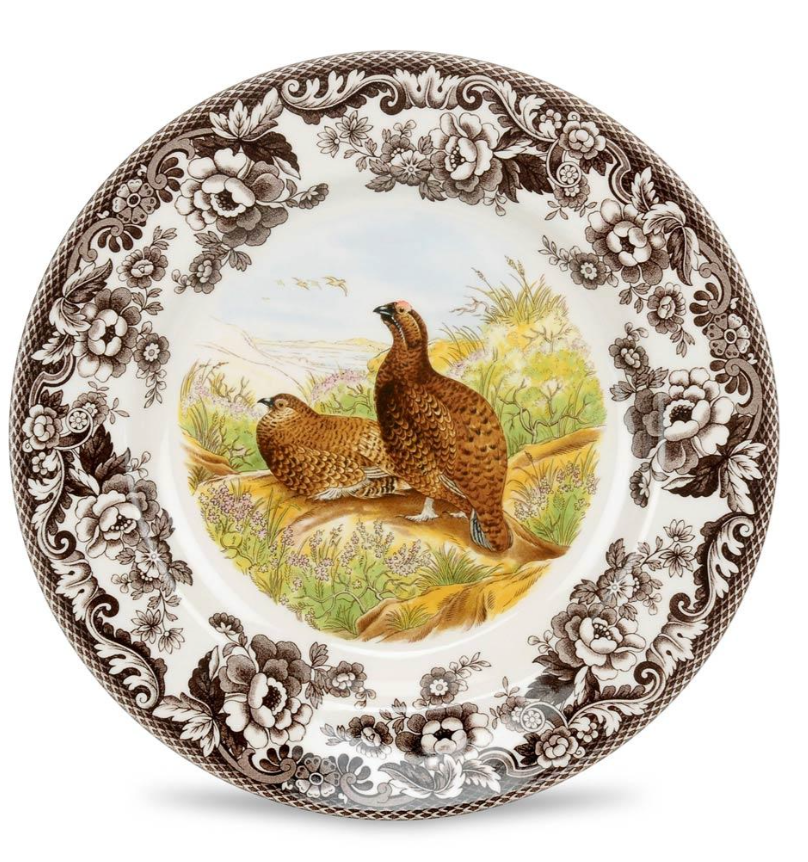 Woodland Red Grouse Dinner Plate