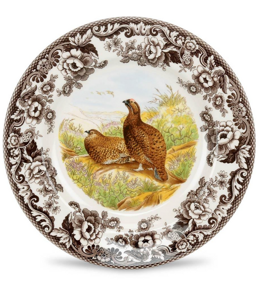 Woodland Red Grouse Dinner Plate
