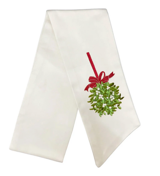 Mistletoe Wreath Sash-Long