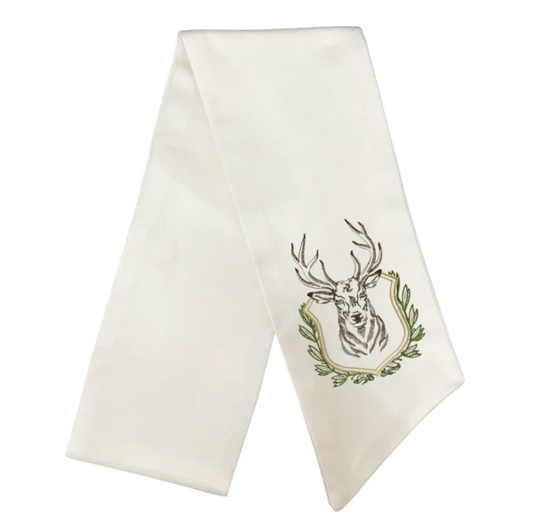 Mounted Stag Wreath Sash-Long