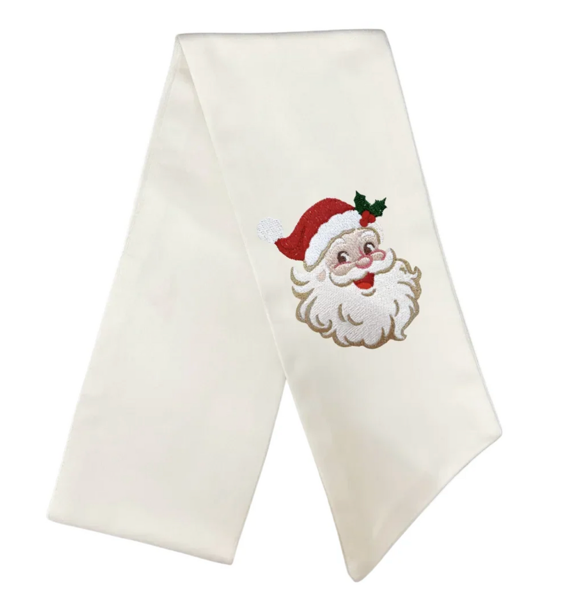 Vintage Santa Wreath Sash