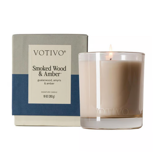 Smoked Wood & Amber 10 oz. Signature Candle