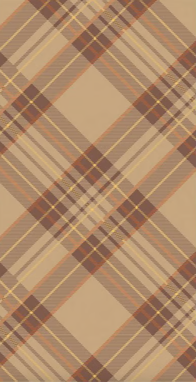Autumn Plaid Guest Napkin