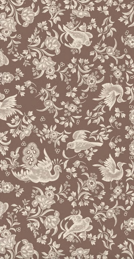 Brown Regal Peacock Guest Napkin
