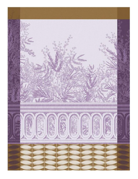 Riviera Mimosa Purple Tea Towel