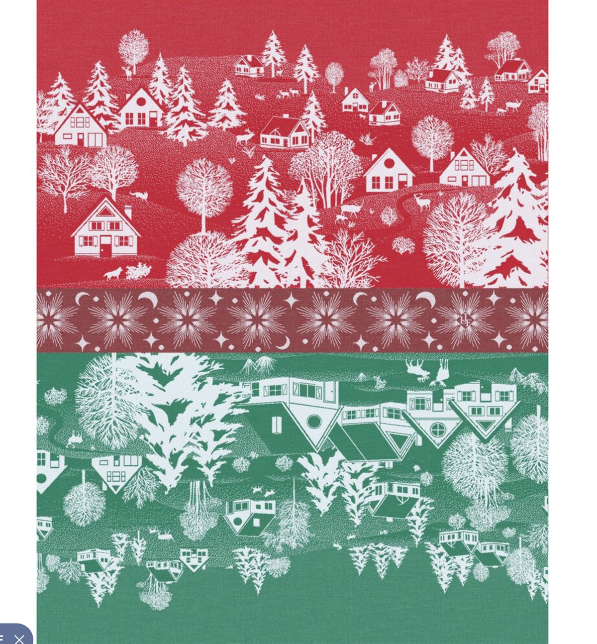 Le Etoiles Red Tea Towel
