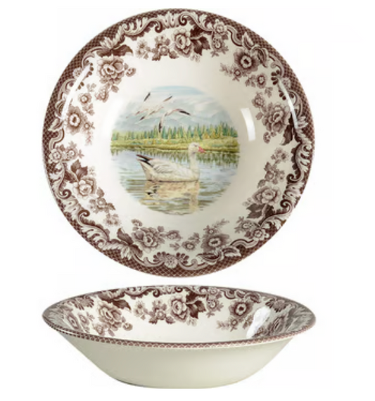Woodland Snow Goose Cereal Bowl