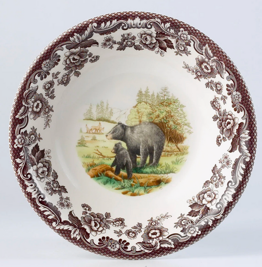 Woodland Black Bear Cereal Bowl