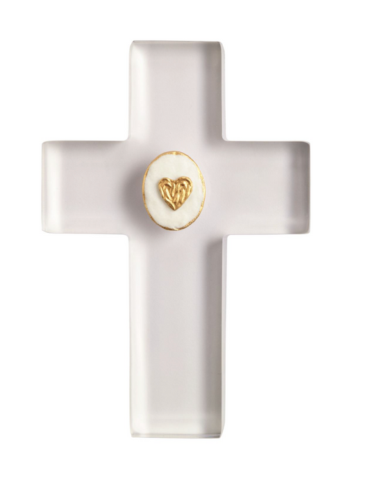 Intaglio Heart Cross