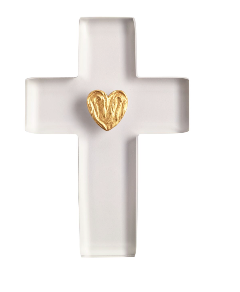 Gold Heart Cross