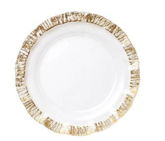 Rufolo Glass Gold Charger