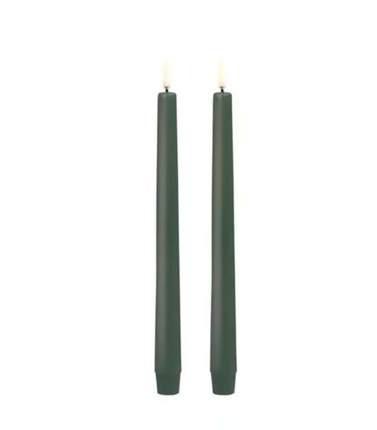 LED taper candle green