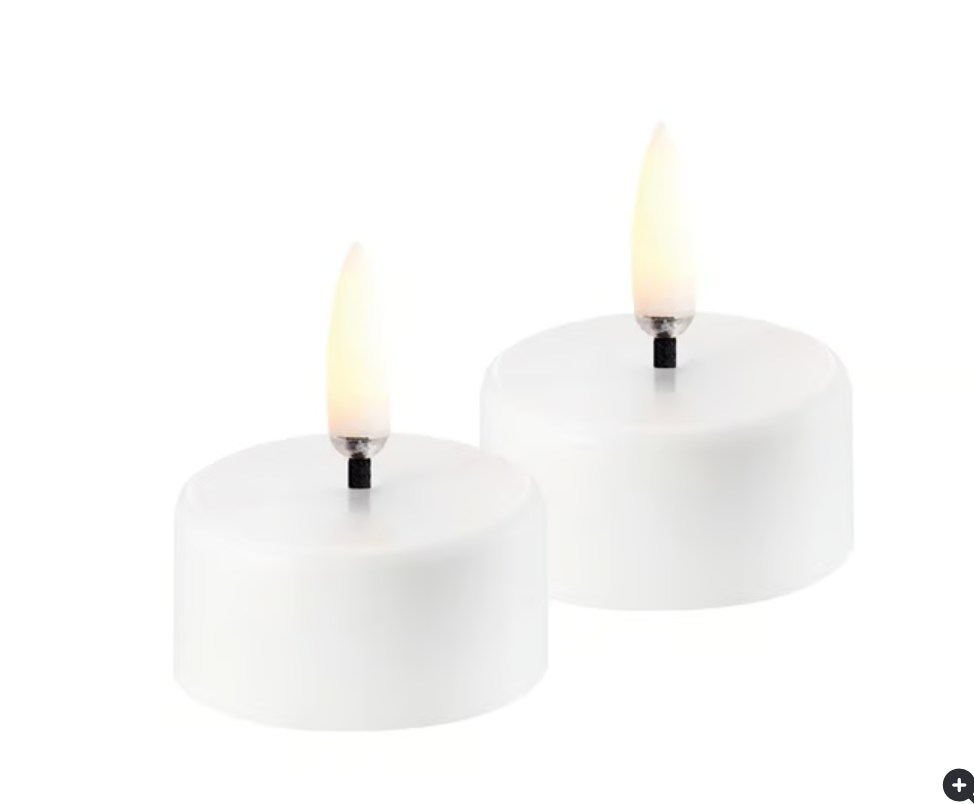 LED rechargeable tea light white 1.5x0.9