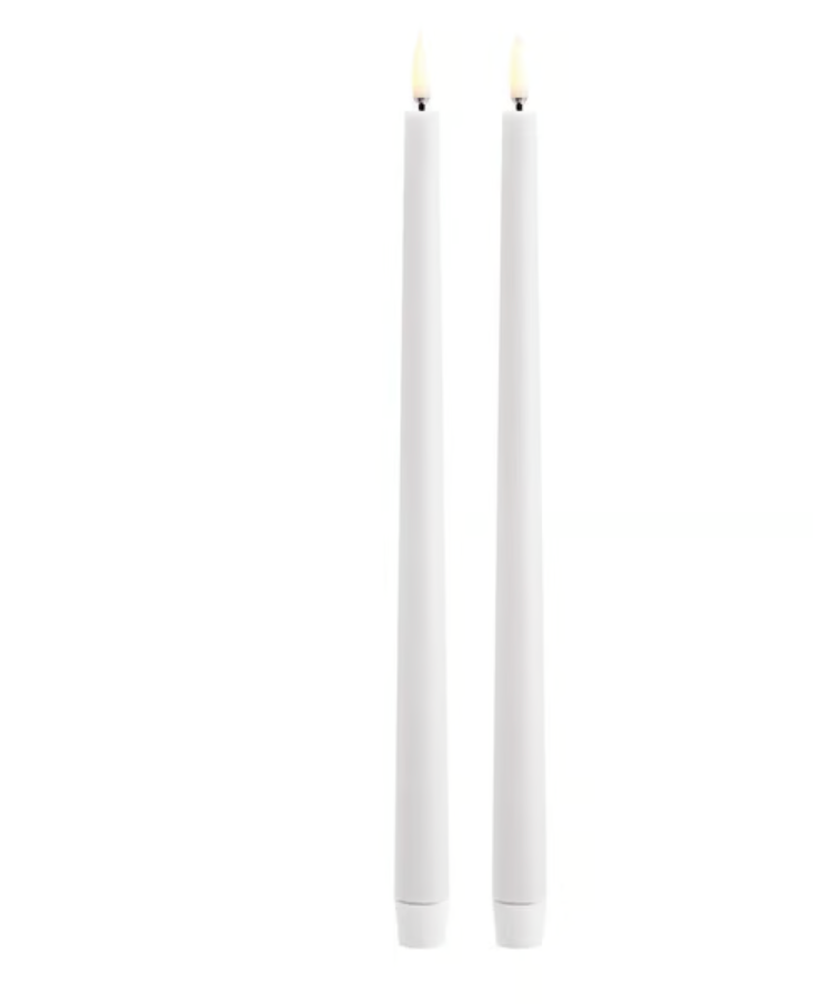 LED slim taper candle white 0.9x12.6