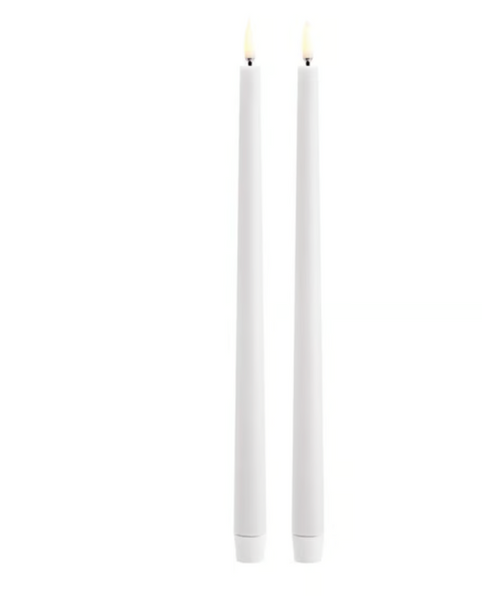 LED slim taper candle white 0.9x12.6